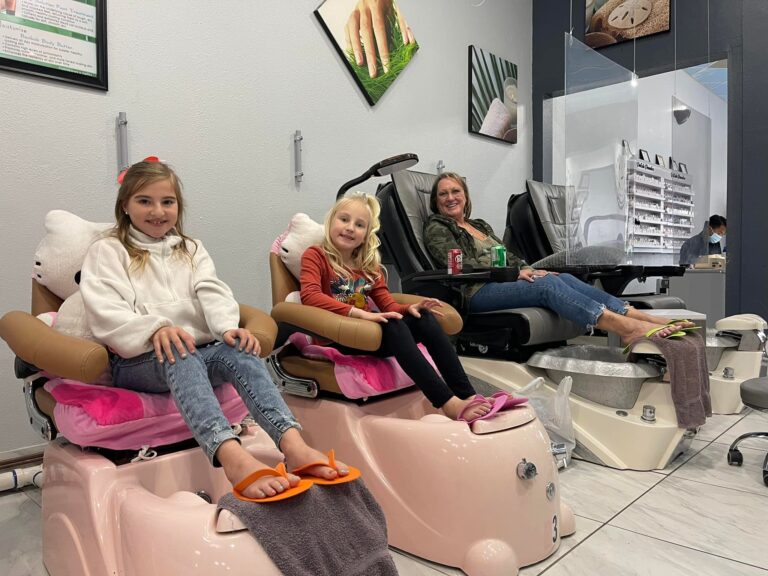 1st Class Nails Rockwall interior luxury spa chairs